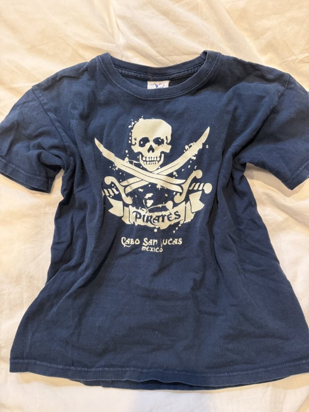 Cabo San Lucas Pirates Skull Graphic Baby Tee